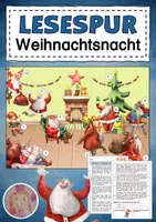 Vorschau - Arbeitsblätter - Lesespurgeschichte Weihnachten - Deckblatt