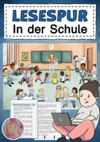 Vorschau - Arbeitsblätter - Lesespurgeschichte Schule - Deckblatt