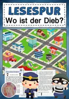 Vorschau - Arbeitsblätter - Lesespurgeschichte Stadtplan - Deckblatt