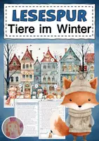 Vorschau - Arbeitsblätter - Lesespurgeschichte Tiere Winter - Deckblatt