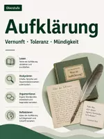 Vorschau - Stundenentwürfe - Arbeitsheft Aufklärung: Epoche, Kant & Lessings Ringparabel – Deutsch Oberstufe - Deckblatt