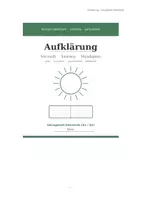 Vorschau - Stundenentwürfe - Arbeitsheft Aufklärung: Epoche, Kant & Lessings Ringparabel – Deutsch Oberstufe - Seite 1