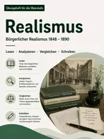 Vorschau - Stundenentwürfe - Arbeitsheft Bürgerlicher Realismus: Epoche, Fontane, Storm & Meyer – Deutsch Oberstufe - Deckblatt