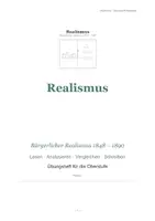 Vorschau - Stundenentwürfe - Arbeitsheft Bürgerlicher Realismus: Epoche, Fontane, Storm & Meyer – Deutsch Oberstufe - Seite 1