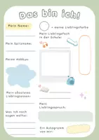 Vorschau - Arbeitsblätter - Steckbrief Kinder - Seite 1