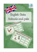 Vorschau - Interaktives Material - English: Interactive quiz animals and pets - Deckblatt