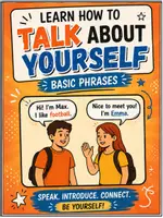 Vorschau - Arbeitsblätter - Introducing Yourself in English – Basic Phrases - Deckblatt