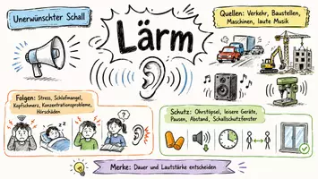 Vorschau - Arbeitsblätter - Lernposter + Arbeitsblätter zum Thema "Lärm" + Lösung & MP3 + Mindmap + Infografik - Seite 2