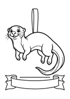 Vorschau - Mal- und Bastelvorlagen - Klassentier Girlande "Otter" für die Otterklasse, zum Ausmalen - Seite 2