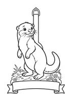 Vorschau - Mal- und Bastelvorlagen - Klassentier Girlande "Otter" für die Otterklasse, zum Ausmalen - Seite 3
