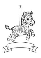 Vorschau - Mal- und Bastelvorlagen - Klassentier Girlande "Zebra" für die Zebraklasse, zum Ausmalen - Seite 2