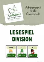 Vorschau - Spiele - Lesespiel - Division - kleines Einmaleins - Deckblatt