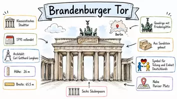 Vorschau - Arbeitsblätter - Lernposter + Arbeitsblätter zum Thema "Brandenburger Tor" + Lösung & MP3 + Infografik - Seite 2