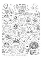 Vorschau - Mal- und Bastelvorlagen - Muttertag & Vatertag - Labyrinth - Ausmalbild - Last-Minute-Geschenk - Seite 3