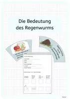 Vorschau - Arbeitsblätter - REGENWURM - Die Bedeutung des Regenwurms - Deckblatt