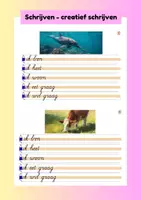 Voorbeeld - Motoriek - Creatief schrijven - blokschrift - Voorblad