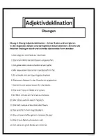 Vorschau - Arbeitsblätter - Adjektivdeklination (A2): Übersicht, Übungen, Lösungen - Seite 3