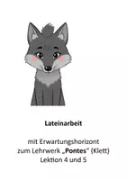 Vorschau - Klassenarbeiten - Lateinarbeit Pontes Lektion 4 und 5 mit EWH - Seite 1