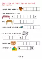 anteprima - Esercizi - Verifica facilitata Italiano - Scrittura e lettura e comprensione - Pagina 2