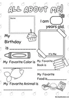 Vista previa - Hojas de trabajo - My preschool book - página 1