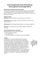 Vorschau - Arbeitsblätter - Vertretungsstunde ohne Vorbereitung: Wortungetüme und lustige Wörter - Seite 1