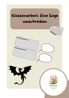 Vorschau - Klassenarbeiten - Klassenarbeit Eine Sage umschreiben - Deckblatt