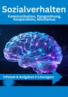 Vorschau - Arbeitsblätter - Sozialverhalten - Kommunikation, Rangordnung, Kooperation, Altruismus - Deckblatt