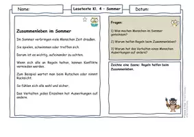 Vorschau - Arbeitsblätter - Sommer Klasse 4 | Lesetexte & Sachtexte | Verantwortung & Nachhaltiges Verhalten | differenziert mit Lösungen - Seite 3