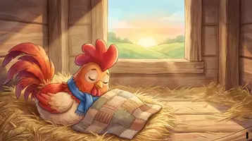 Aperçu - Préparation de séance / Séance complète - Kamishibai – Le coq qui se réveille trop tard | Animaux de la ferme - Page 1