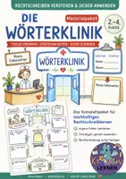 Vorschau - Arbeitsblätter - Fehler korrigieren - Die Wörterklinik – Rechtschreibstrategien spielerisch lernen | Fehlerwörter analysieren | Deutsch Klasse 2–4 - Deckblatt