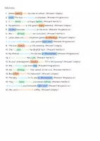 Vorschau - Arbeitsblätter - Present Tense Worksheet - Seite 1