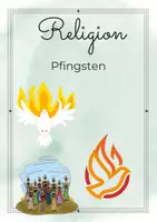 Vorschau - Stundenentwürfe - Pfingsten Religion mit Lösung - Deckblatt