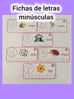 Vista previa - Hojas de trabajo - Fichas de letras minúsculas - Portada