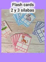 Vista previa - Juegos / Gamificación - Flash cards de 2 y 3 sílabas - Portada
