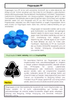 Vorschau - Arbeitsblätter - Polypropylen (PP) Kunststoff Chemie - Seite 1