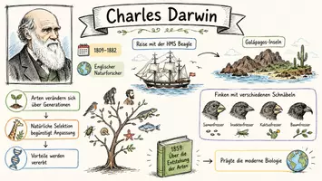Vorschau - Arbeitsblätter - Lernposter + Arbeitsblätter zum Thema "Charles Darwin" + Lösung & MP3 + Mindmap + Infografik - Seite 2