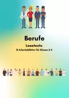 Vorschau - Stundenentwürfe - Berufe – Lesetexte & Arbeitsblätter (Klasse 2–4) | Differenziert mit ⭐ & 2 Lineaturen - Seite 1