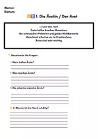 Vorschau - Stundenentwürfe - Berufe – Lesetexte & Arbeitsblätter (Klasse 2–4) | Differenziert mit ⭐ & 2 Lineaturen - Seite 3
