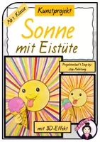 Vorschau - Stundenentwürfe - Kunst SOMMER: Sonne mit Eis - Deckblatt