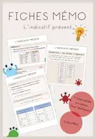 Vorschau - Merkblätter - Fiche mémo : Indicatif présent - Deckblatt