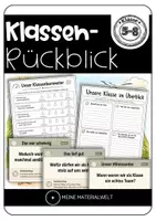 Vorschau - Arbeitsblätter - Klassenrückblick für Klasse 5–8 – Material für Abschlussstunde, Klassenleitung und Klassenrat - Deckblatt
