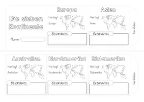 Vorschau - Unterrichtsreihen - Die Kontinente - Unsere Welt - Leporello - Seite 2