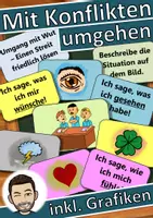 Vorschau - Unterrichtsreihen - Mit Konflikten umgehen - Konfliktlösung (Tafelmaterial) - Konfliktlöser - Deckblatt