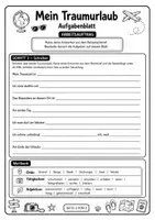 Vorschau - Arbeitsblätter - Mein Traumurlaub – Schreibanlass und differenzierte Arbeitsblätter für Deutsch in Klasse 5/6 - Seite 2