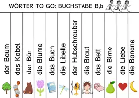 Vorschau - Arbeitsblätter - Wörter to Go von A bis Z
Schreibspaß in Bewegung / Laufdiktat - Seite 2