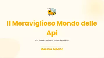 anteprima - Presentazioni / Lavagne - Il Mondo delle Api slide per presentazione - Pagina di copertina