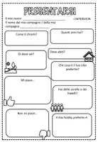Vorschau - Arbeitsblätter - Intervista Presentarsi / Fragebogen - Seite 2