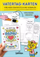 Vorschau - Arbeitsblätter - Vatertagskarten zum Basteln und Ausmalen 🖍️ 💌 - Deckblatt