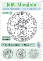 Vorschau - Mal- und Bastelvorlagen - KOSTENLOS: WM 2026 Mandala Freebie – Ausmalbilder für die Grundschule 🏆🎨 (Klasse 1–4) - Deckblatt