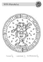 Vorschau - Mal- und Bastelvorlagen - KOSTENLOS: WM 2026 Mandala Freebie – Ausmalbilder für die Grundschule 🏆🎨 (Klasse 1–4) - Seite 1